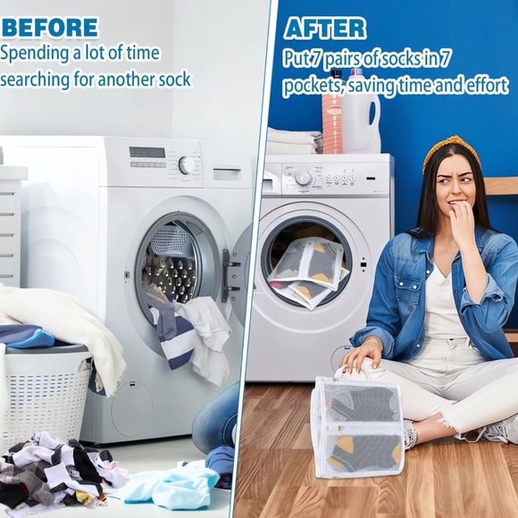 Socks mesh laundry bags - Picture 6 of 14